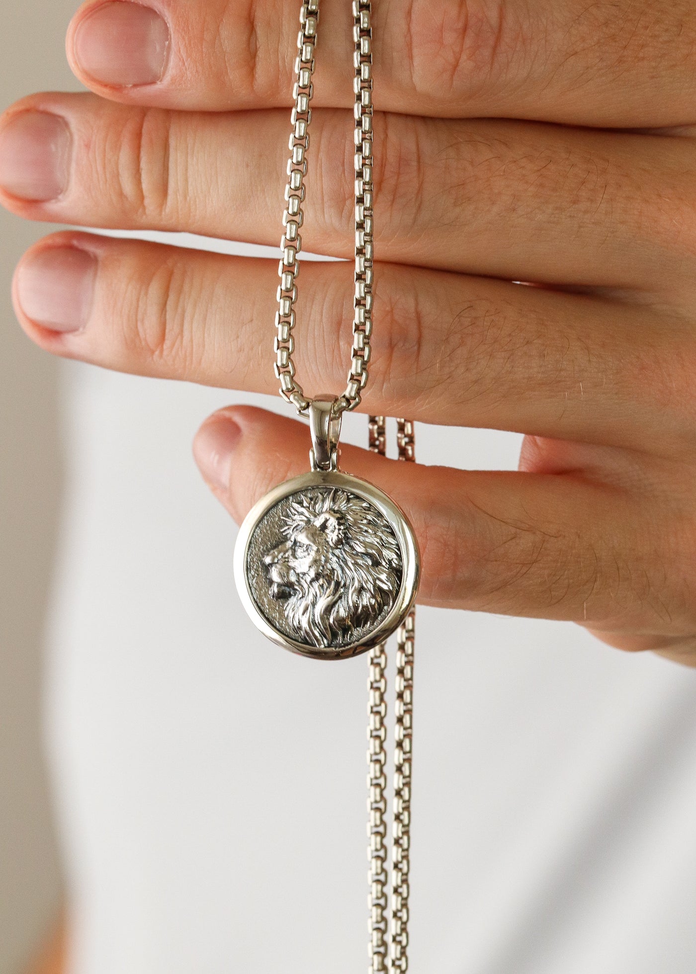 Lion Silver Pendant