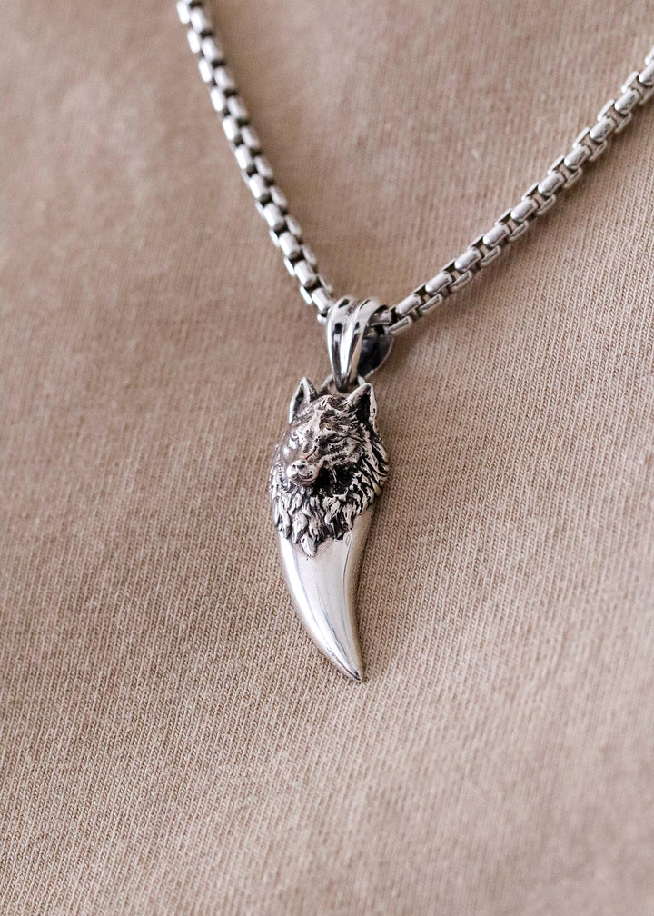 アクセサリー SILVER 950 WOLF DAGGAR PENDANT SILVER 950 WOLF DAGGER PENDANT(FREE SIZE Silver): GOTHIC YOHJI