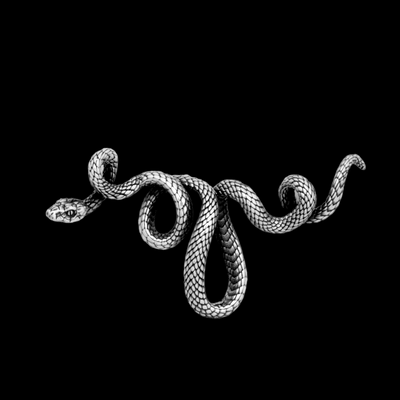 Serpent Silver Pendant