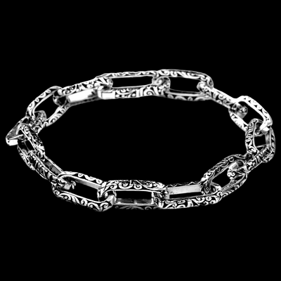 Heracles Silver Bracelet (8 mm)