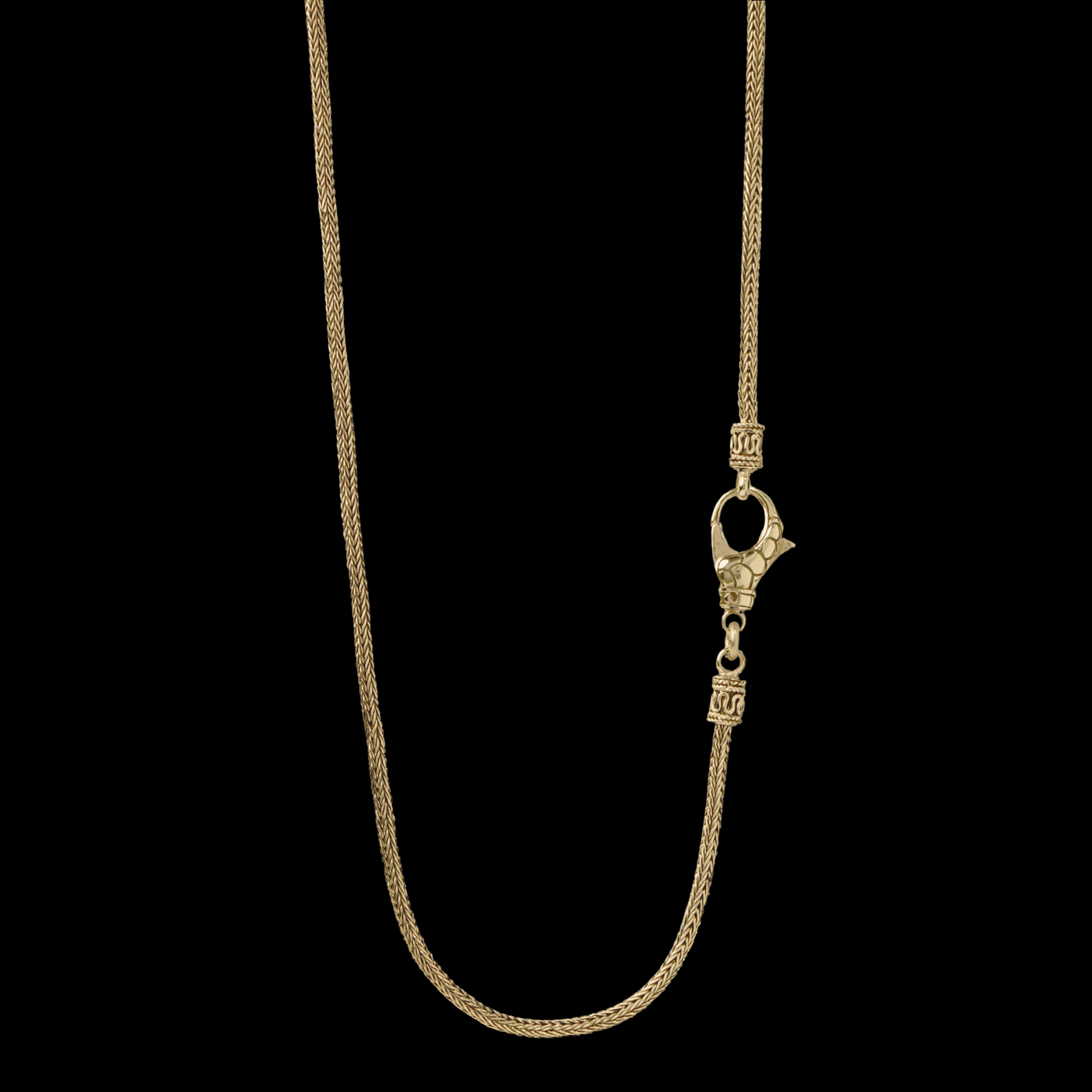 Foxtail 18k Yellow Gold Necklace (2.5 mm)