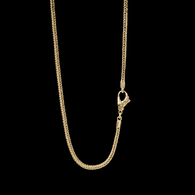 Foxtail 18k Yellow Gold Necklace (3 mm)