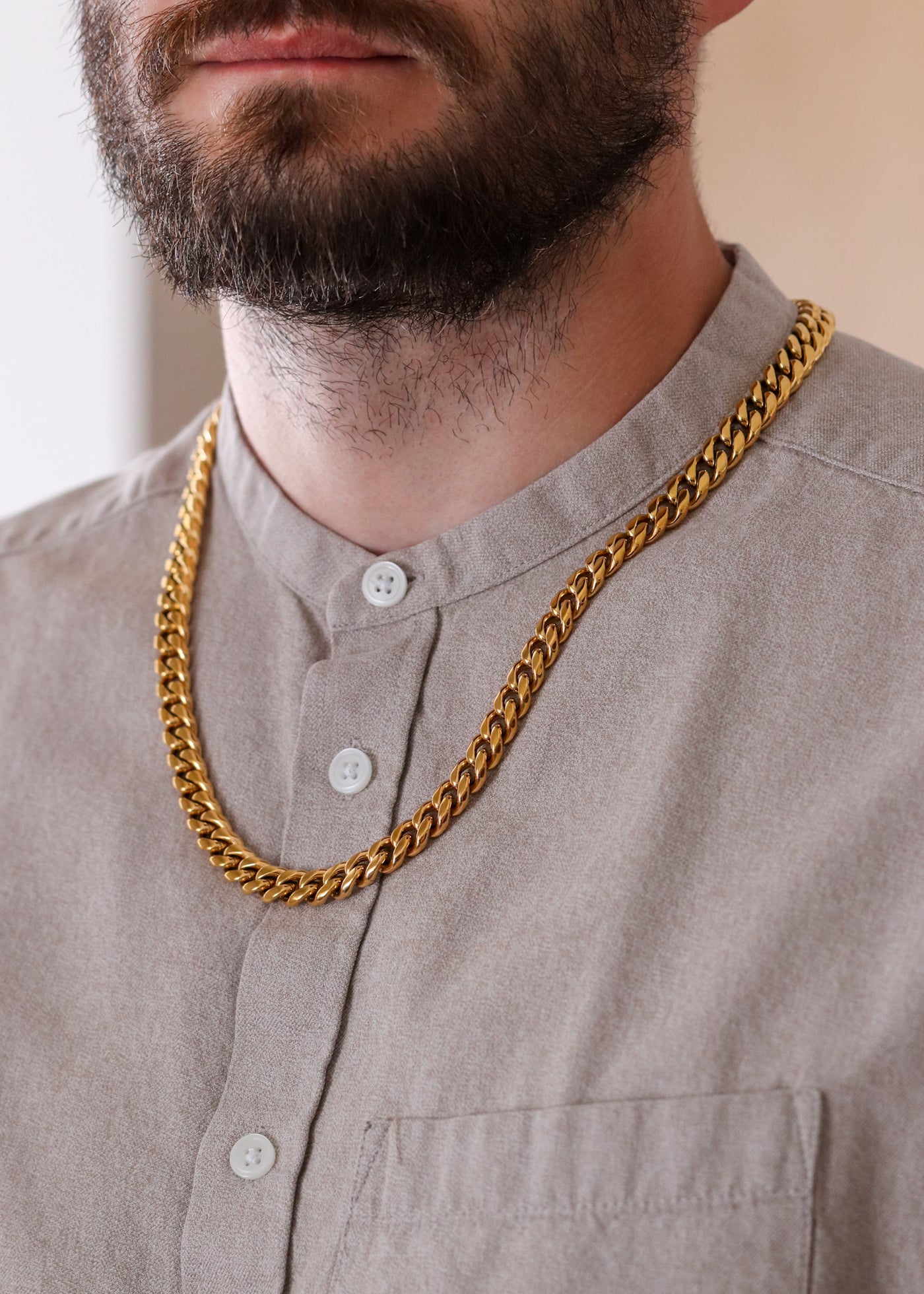Collar cubano 10 mm (Oro)