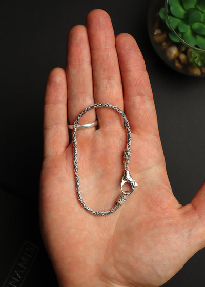 Thin Bali Silver Bracelet