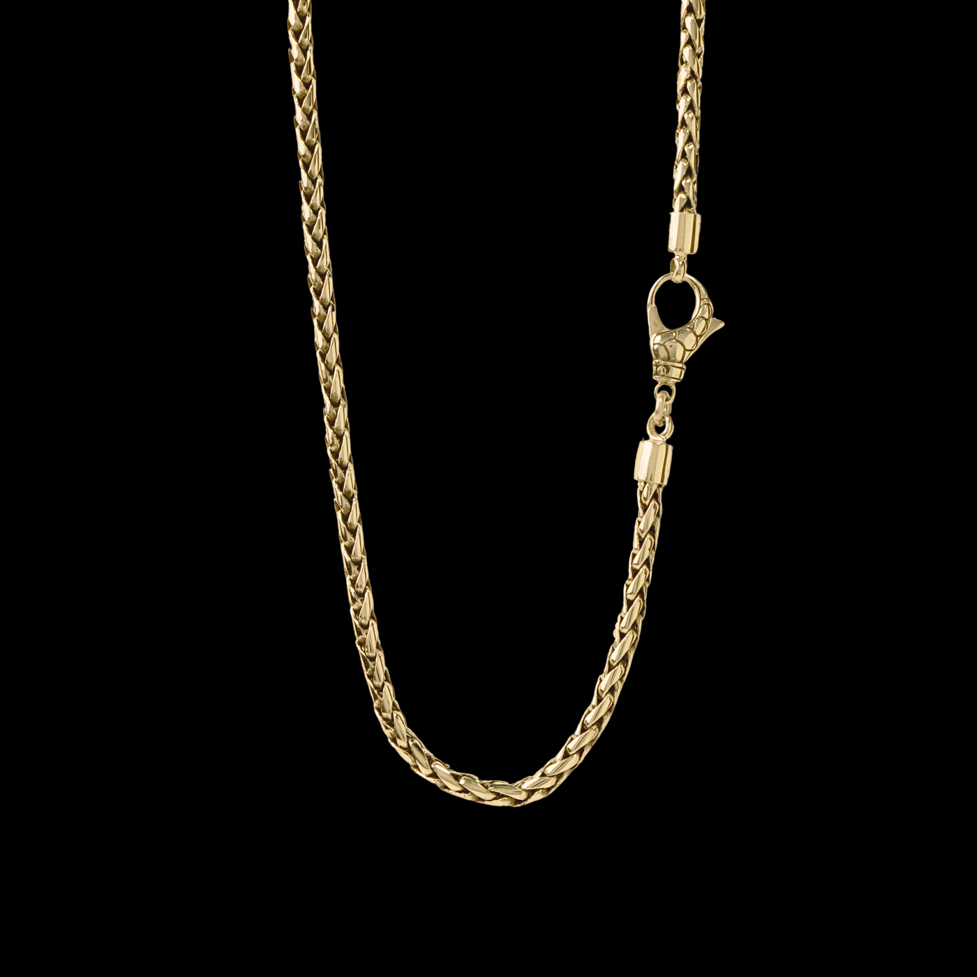 Bali 18k Yellow Gold necklace (4 mm)