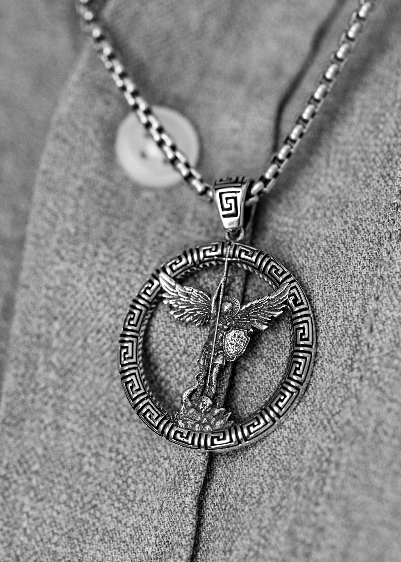 St. Michael the Archangel Silver Pendant