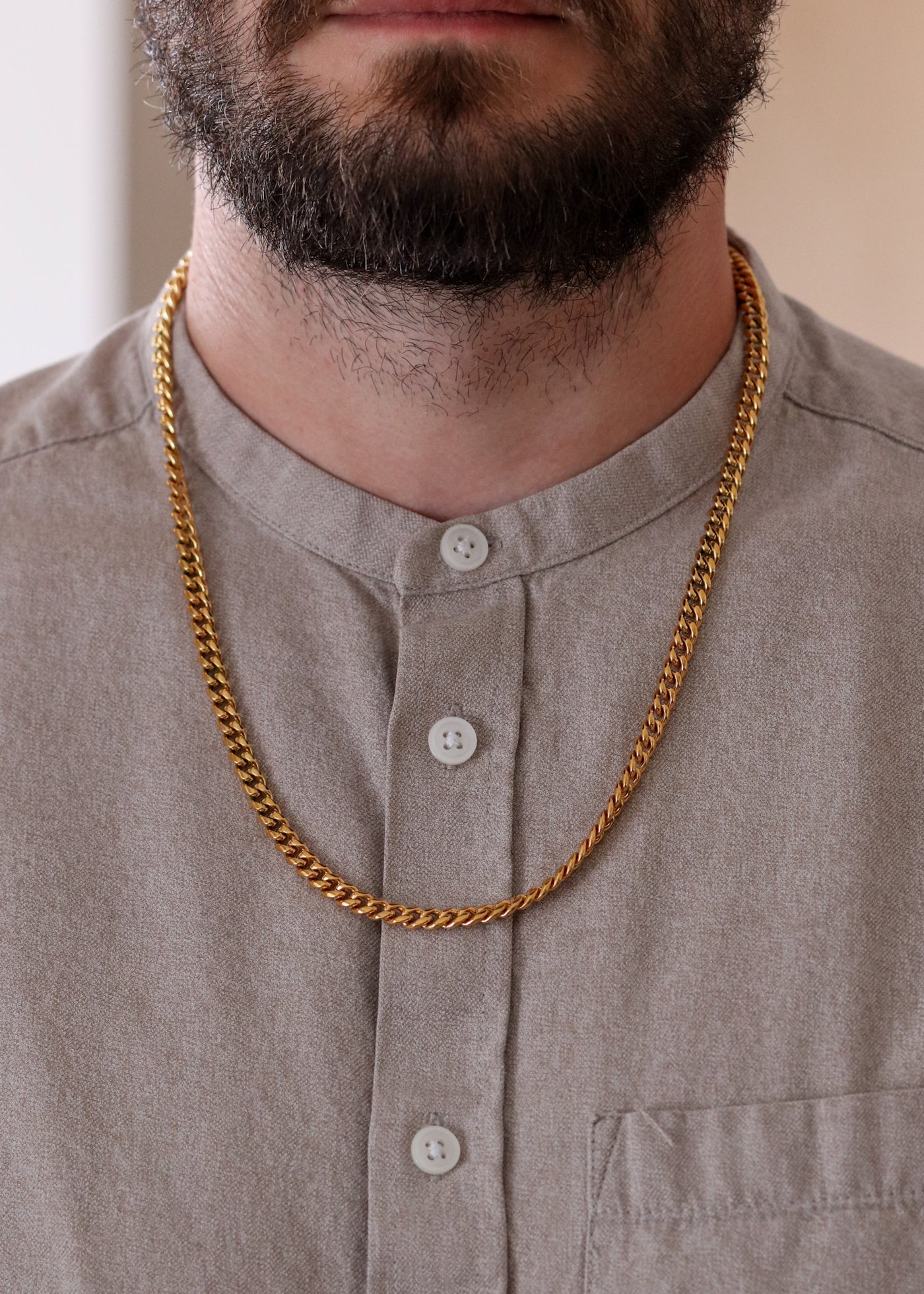 Cuban necklace 6 mm (Gold)