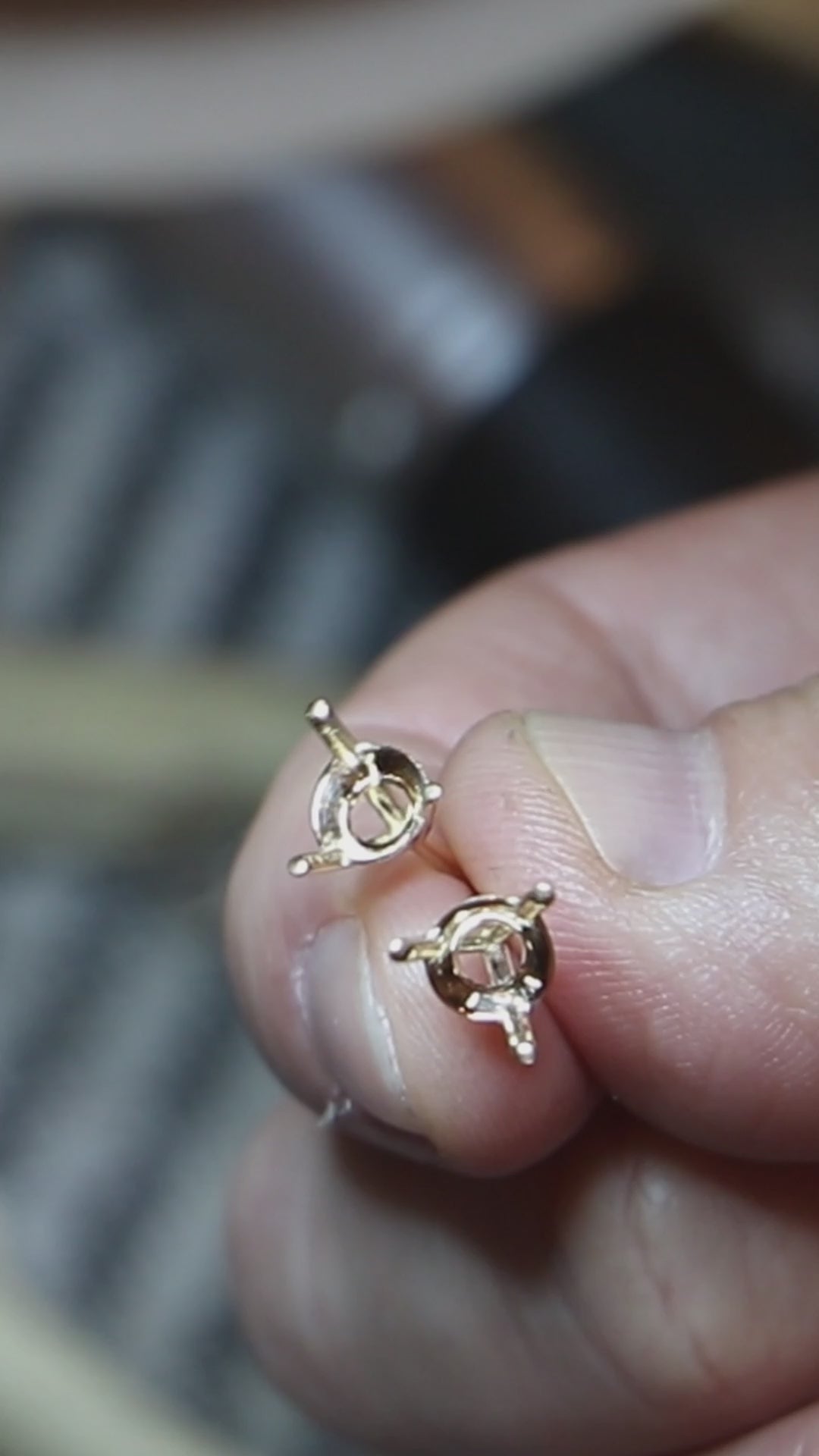 2.5 Carat Lab Diamond Stud Earrings in 14K Yellow Gold