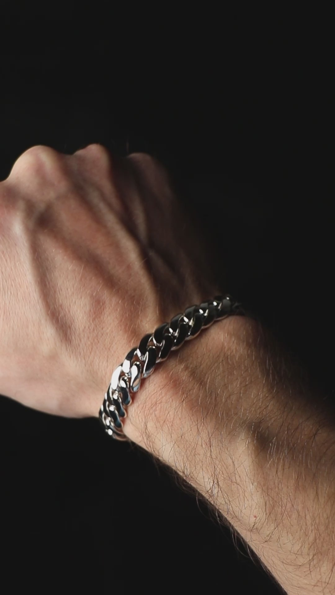 Silver Cuban Bracelet (12 mm)