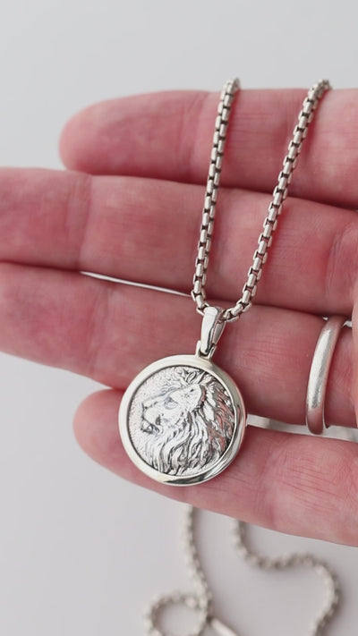 Lion Silver Pendant