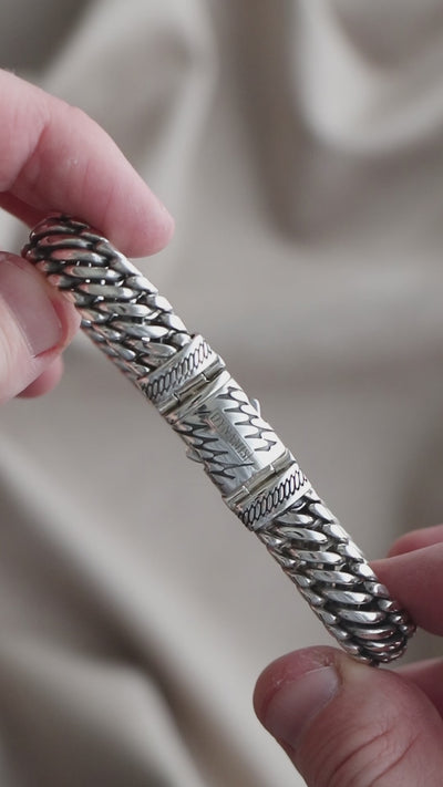 Heavy Woven Snake Silver 2.0 Bracelet