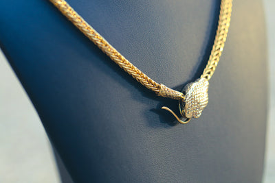 18k Gold Anaconda Necklace
