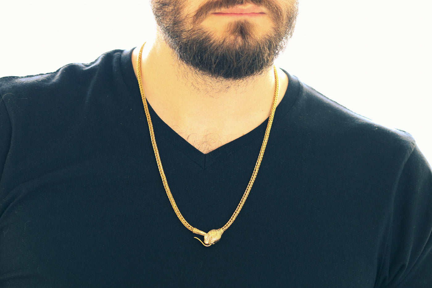18k Gold Anaconda Necklace