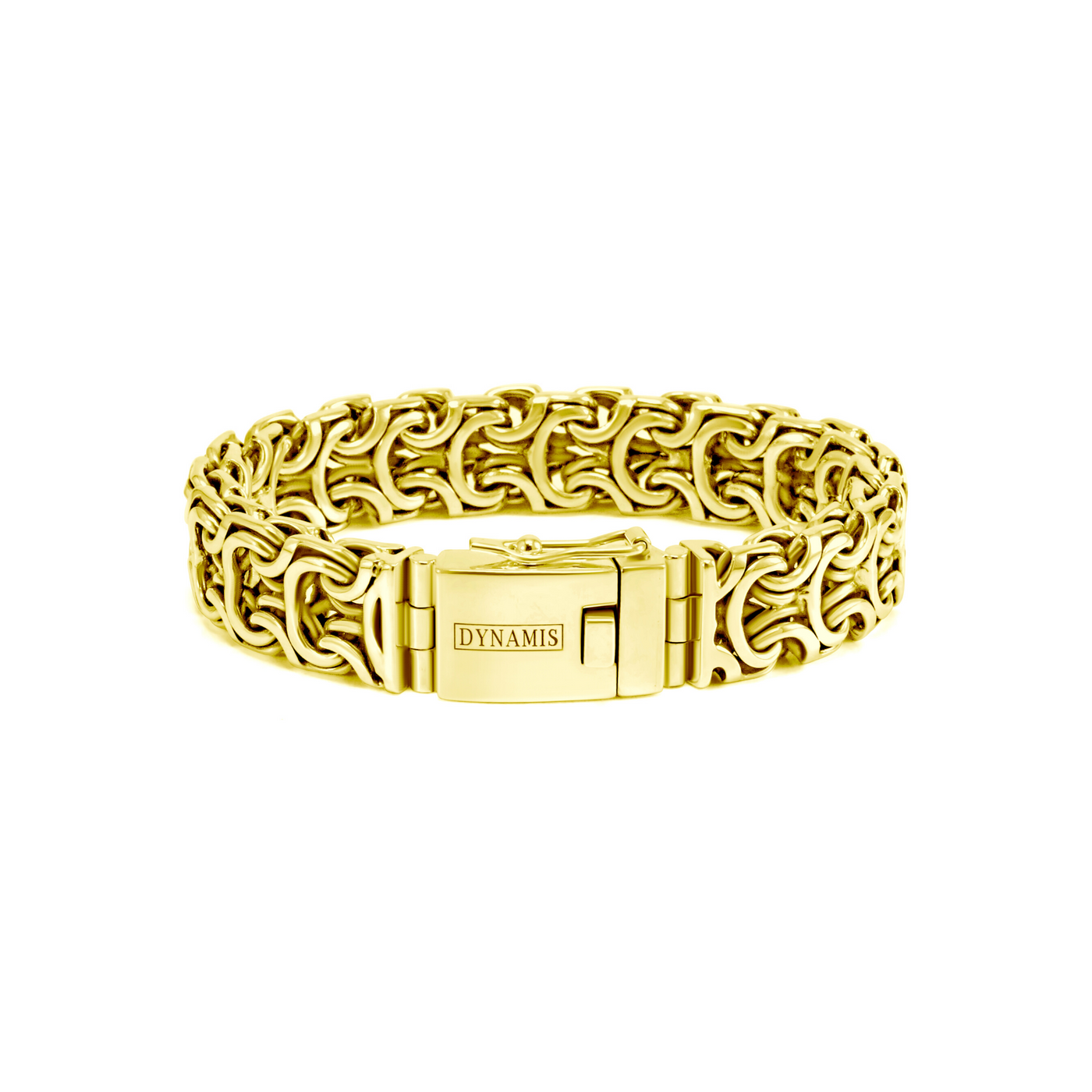 Heavy 18k Yellow Gold Ramses bracelet (15 mm)