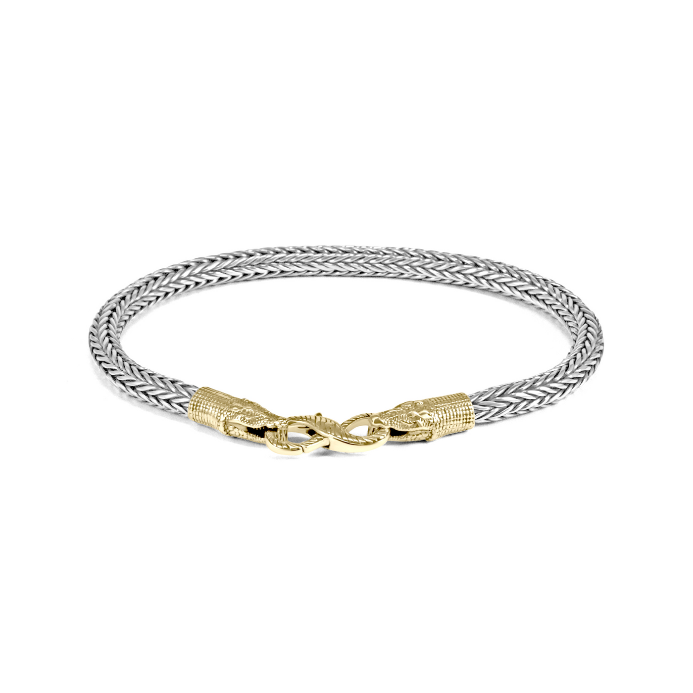 Crocodile Gold / Silver Bracelet