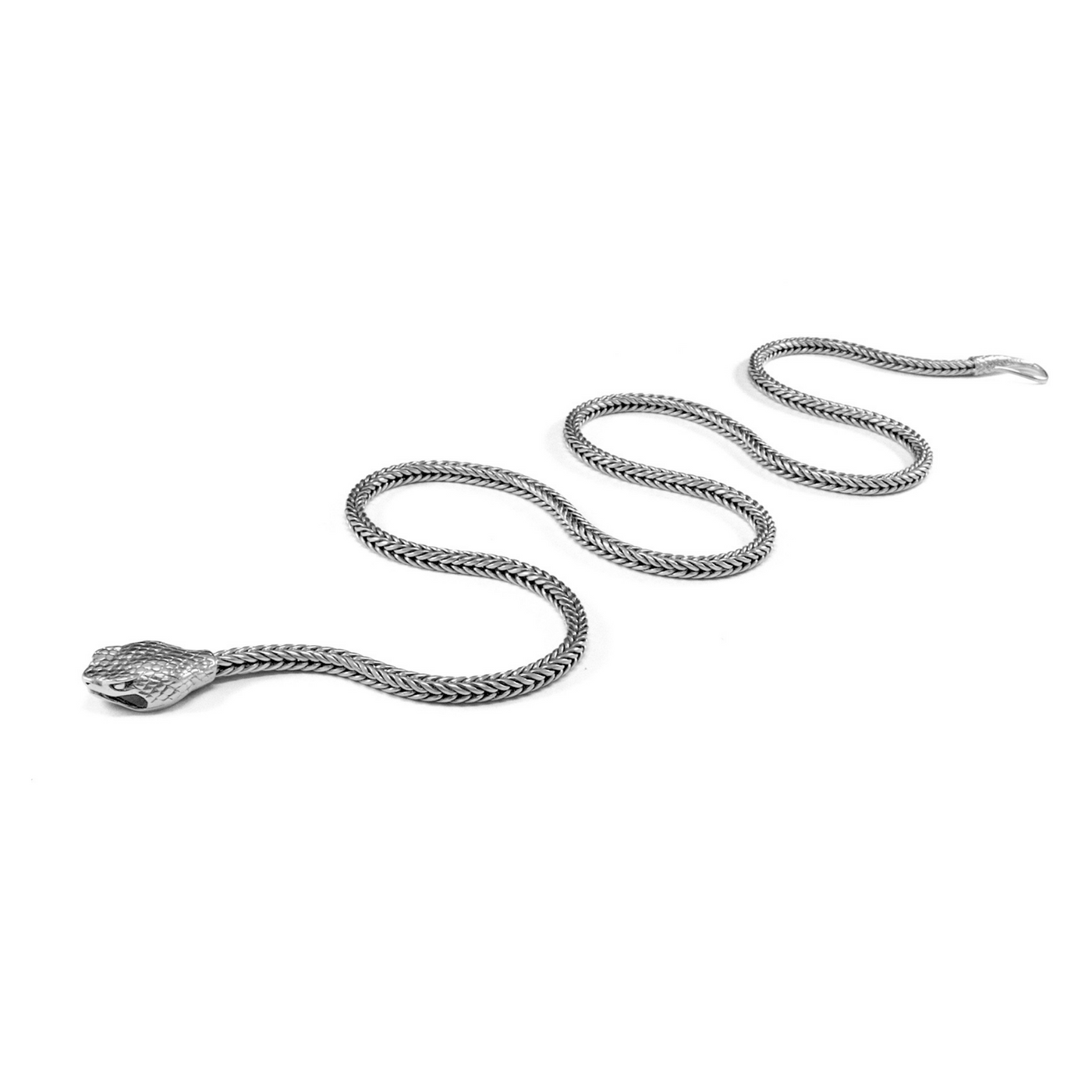 蟒蛇银项链
