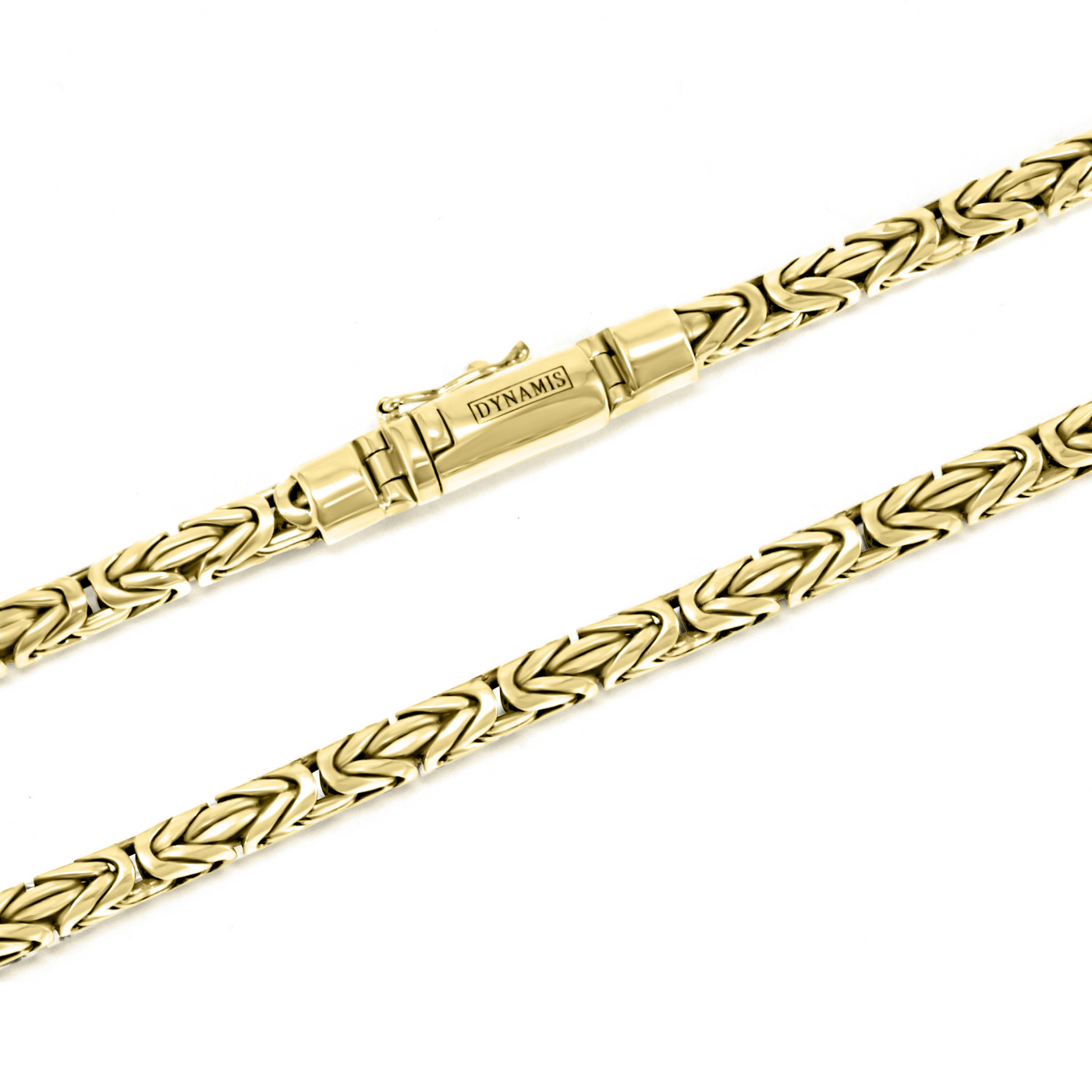 Heavy 18k Yellow Gold byzantine necklace (5 mm)