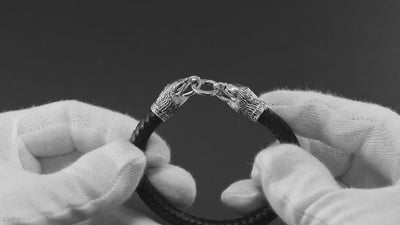 Eagle Leather bracelet (8 mm)