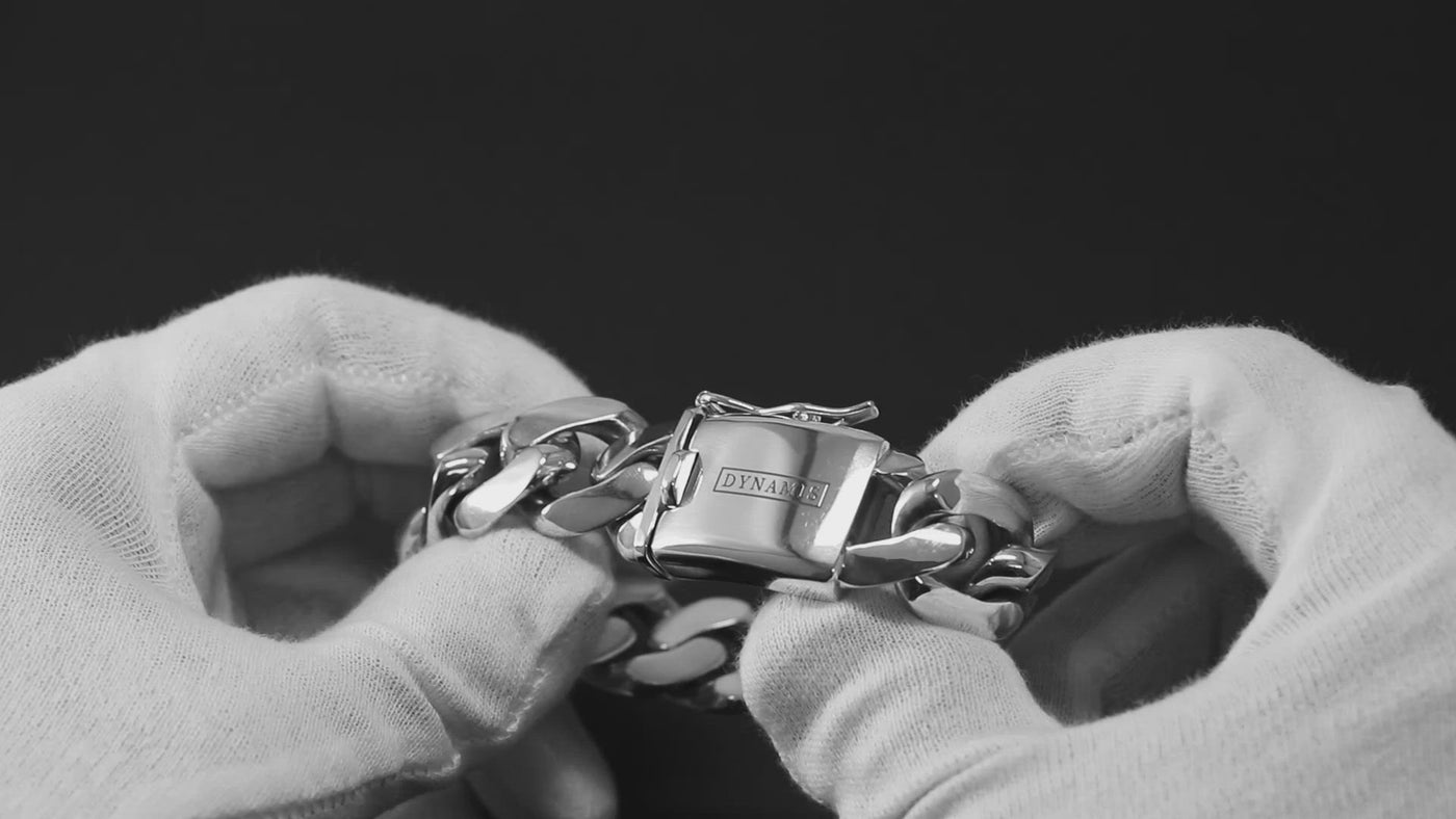 Silver Cuban bracelet (20 mm)