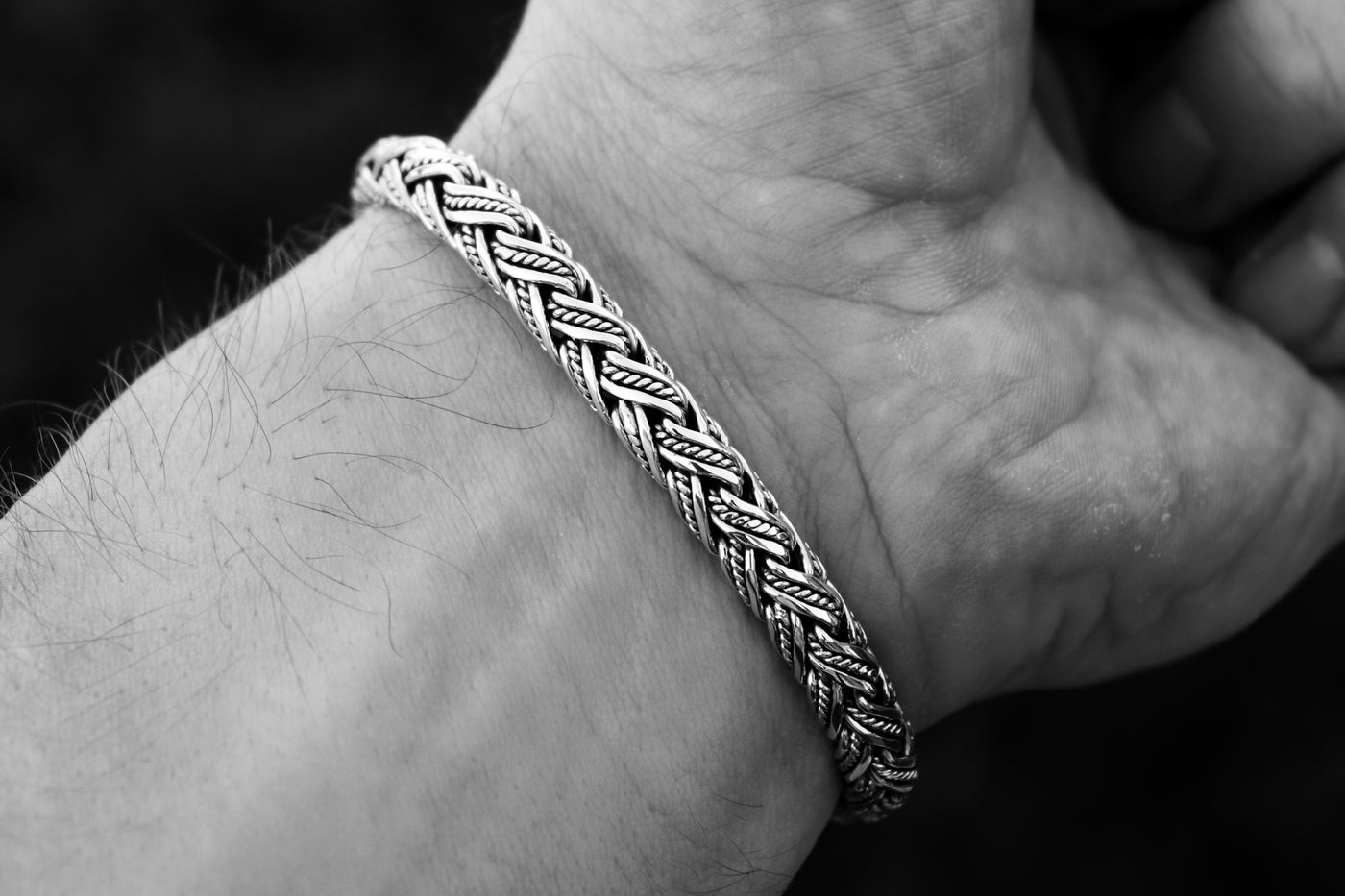 Bali silver bracelet (7 mm)