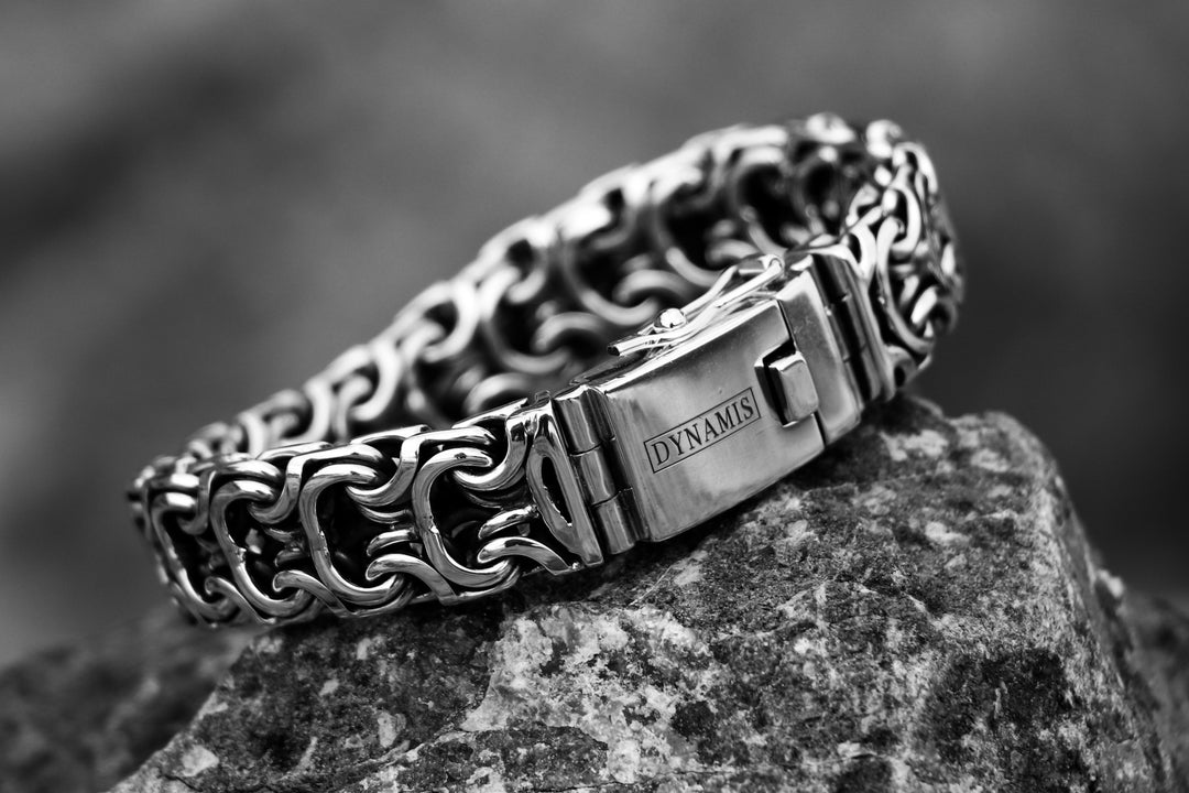 Heavy Ramses silver bracelet (15 mm) – Dynamis Jewelry