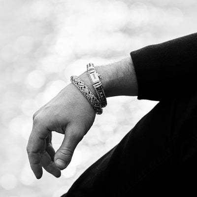 Heavy Bali Silver Bracelet (12 mm)