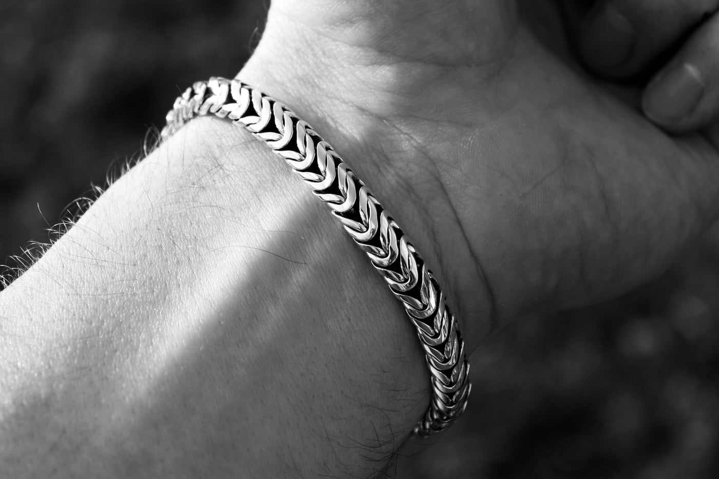 Persian silver bracelet (8 mm)