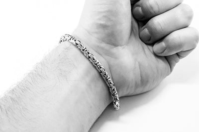 Byzantine silver bracelet | Round (5 mm)
