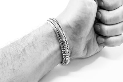 Bali silver bracelet (11 mm)