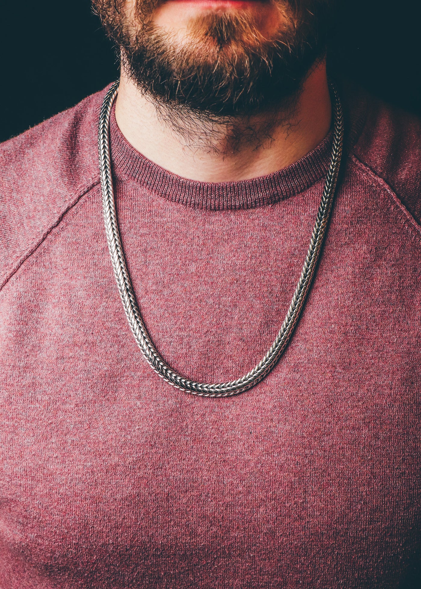 Heavy Foxtail silver chain