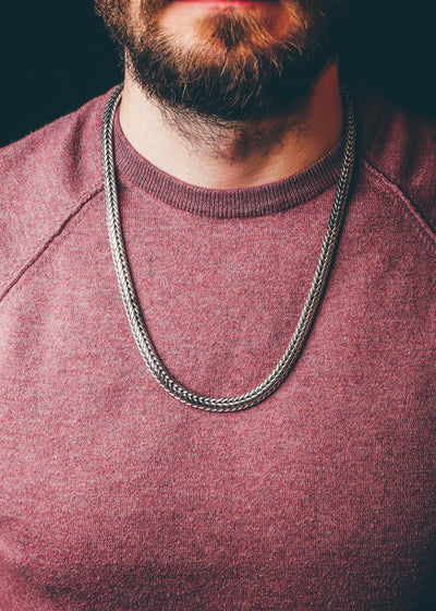 Heavy Foxtail silver chain