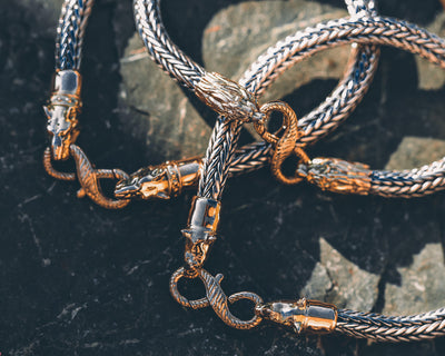 BULL TERRIER Gold / SILVER BRACELET