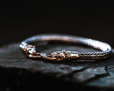 BULL TERRIER Gold / SILVER BRACELET
