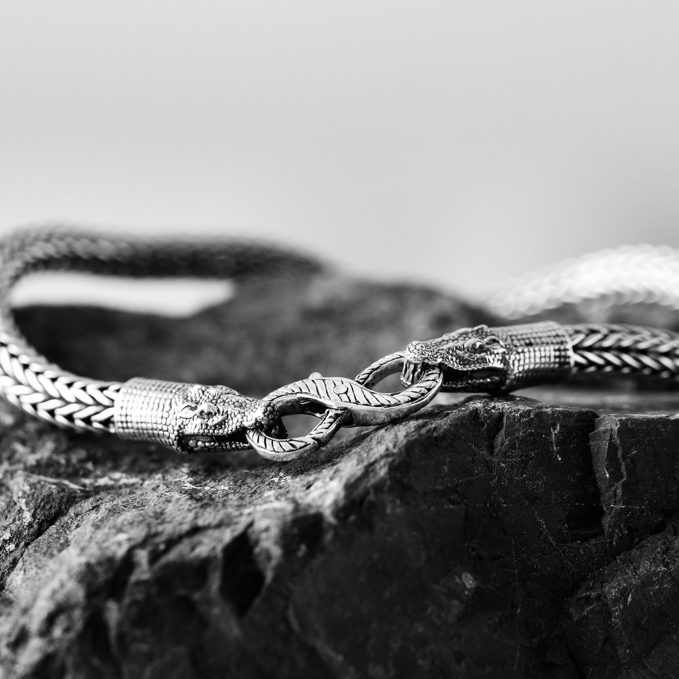 Crocodile Silver Necklace