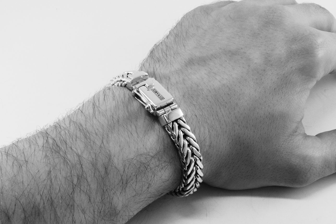 Heavy Foxtail silver bracelet (10 mm)