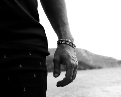 HEAVY BISMARK SILVER BRACELET (15 MM)